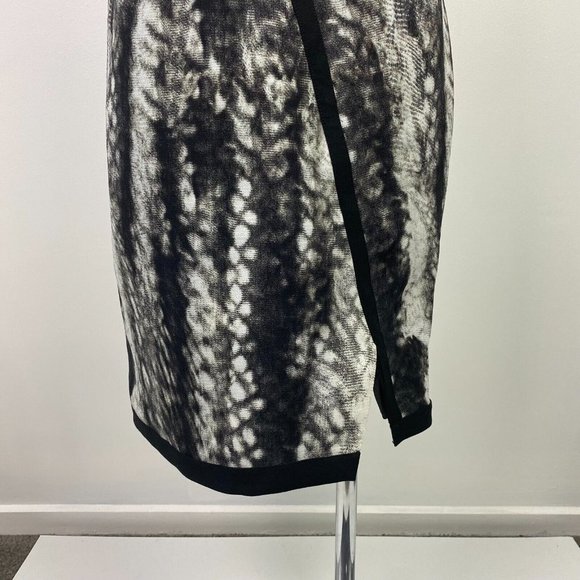 David Lawrence Size 8 Black White Women's Dress Pencil Sleeveless Workwear - Picture 5 of 15